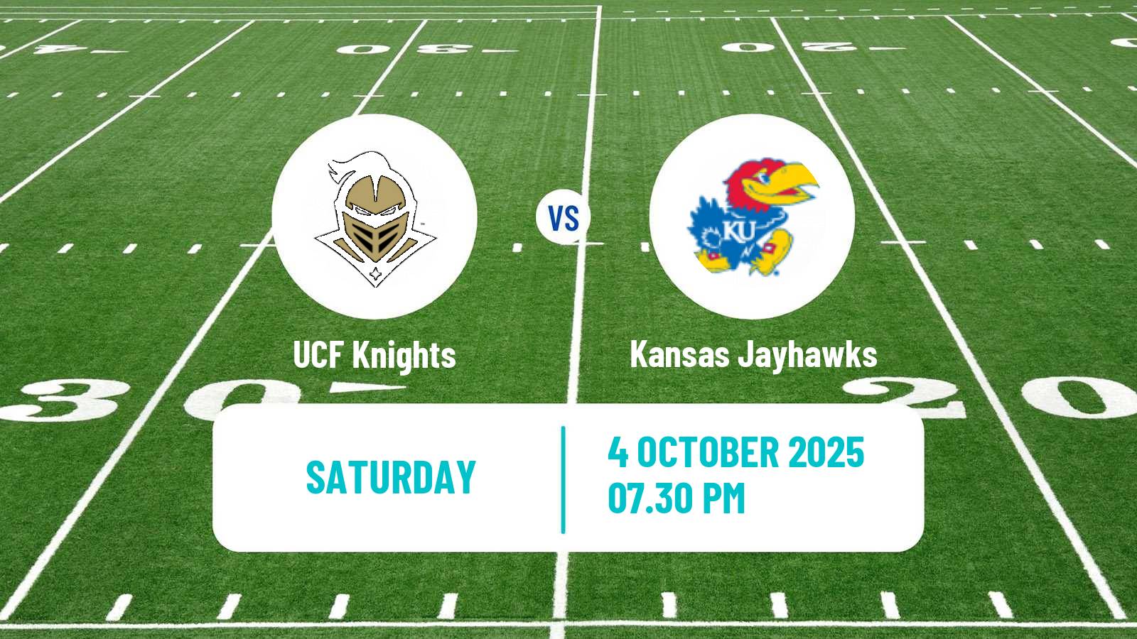 American football NCAA College Football UCF Knights - Kansas Jayhawks