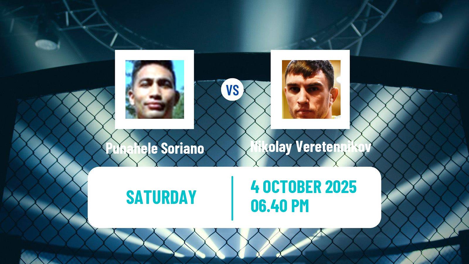 MMA Welterweight UFC Men Punahele Soriano - Nikolay Veretennikov