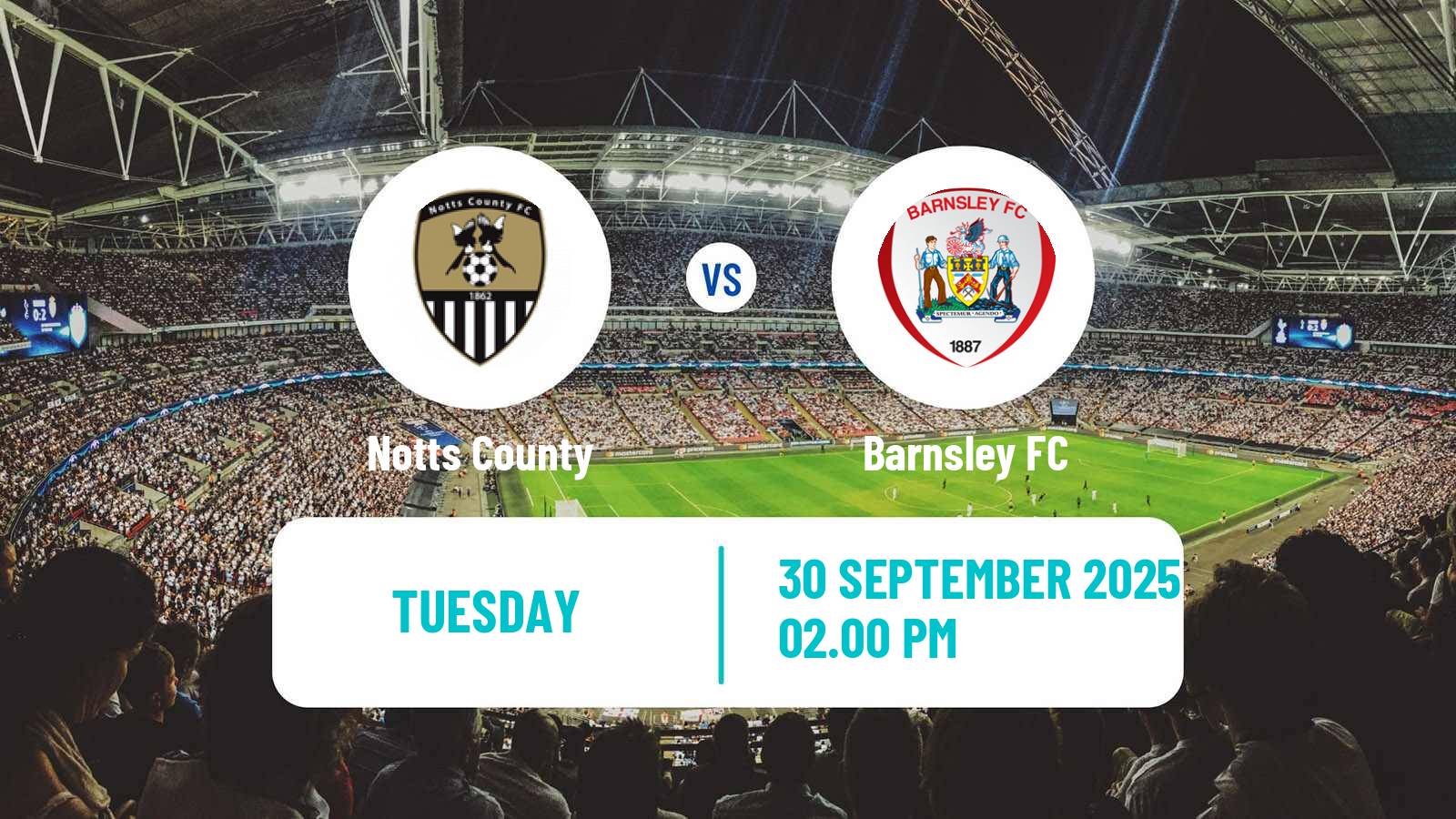 Soccer English EFL Trophy Notts County - Barnsley