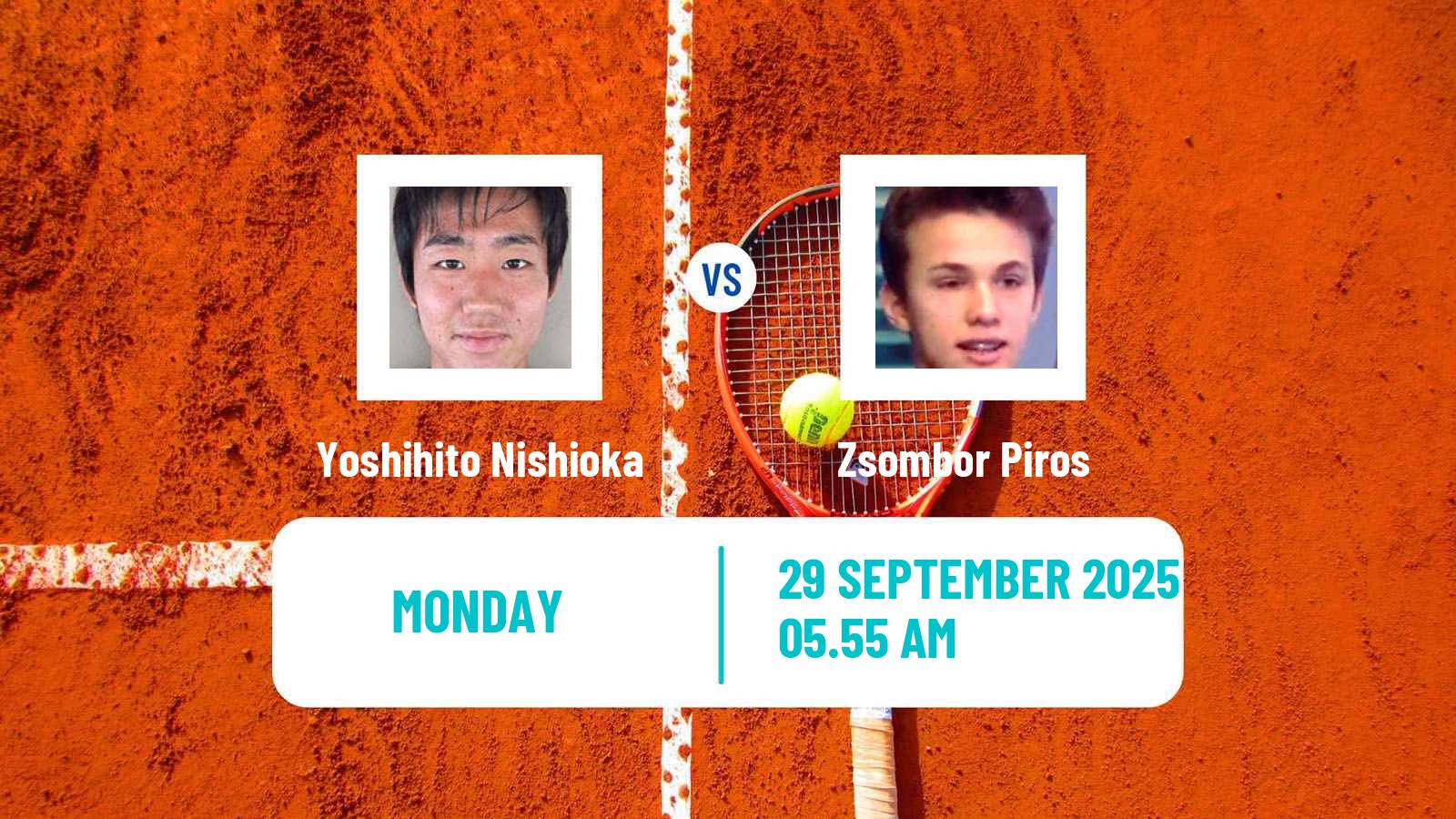 Tennis ATP Shanghai Yoshihito Nishioka - Zsombor Piros