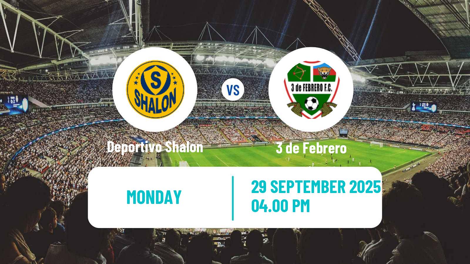 Soccer Bolivian Nacional B Deportivo Shalon - 3 de Febrero