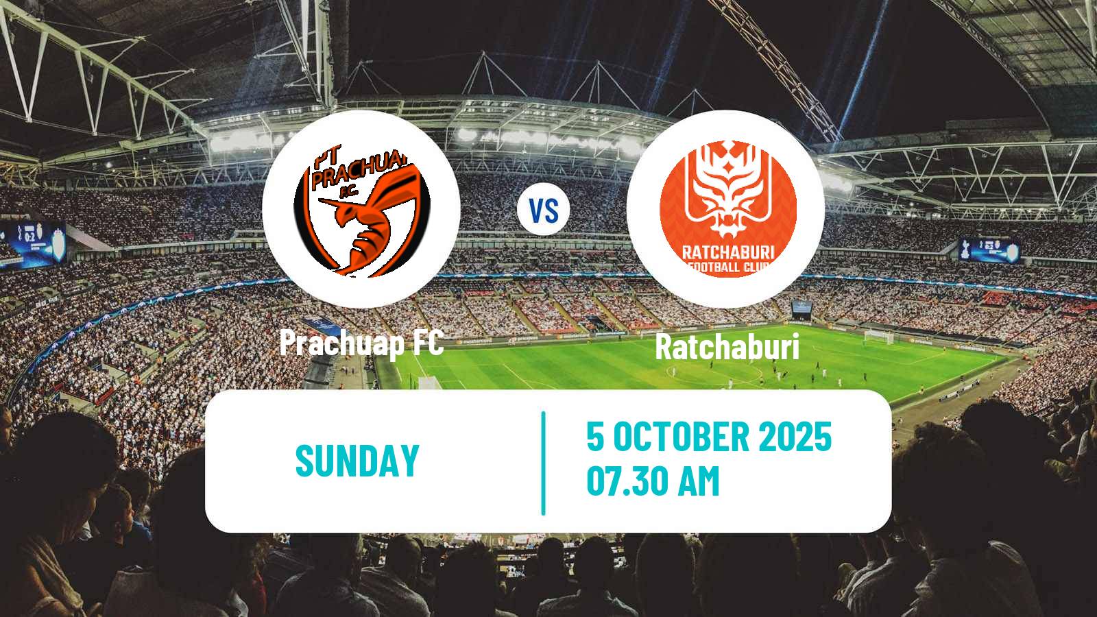 Soccer Thai League 1 Prachuap - Ratchaburi