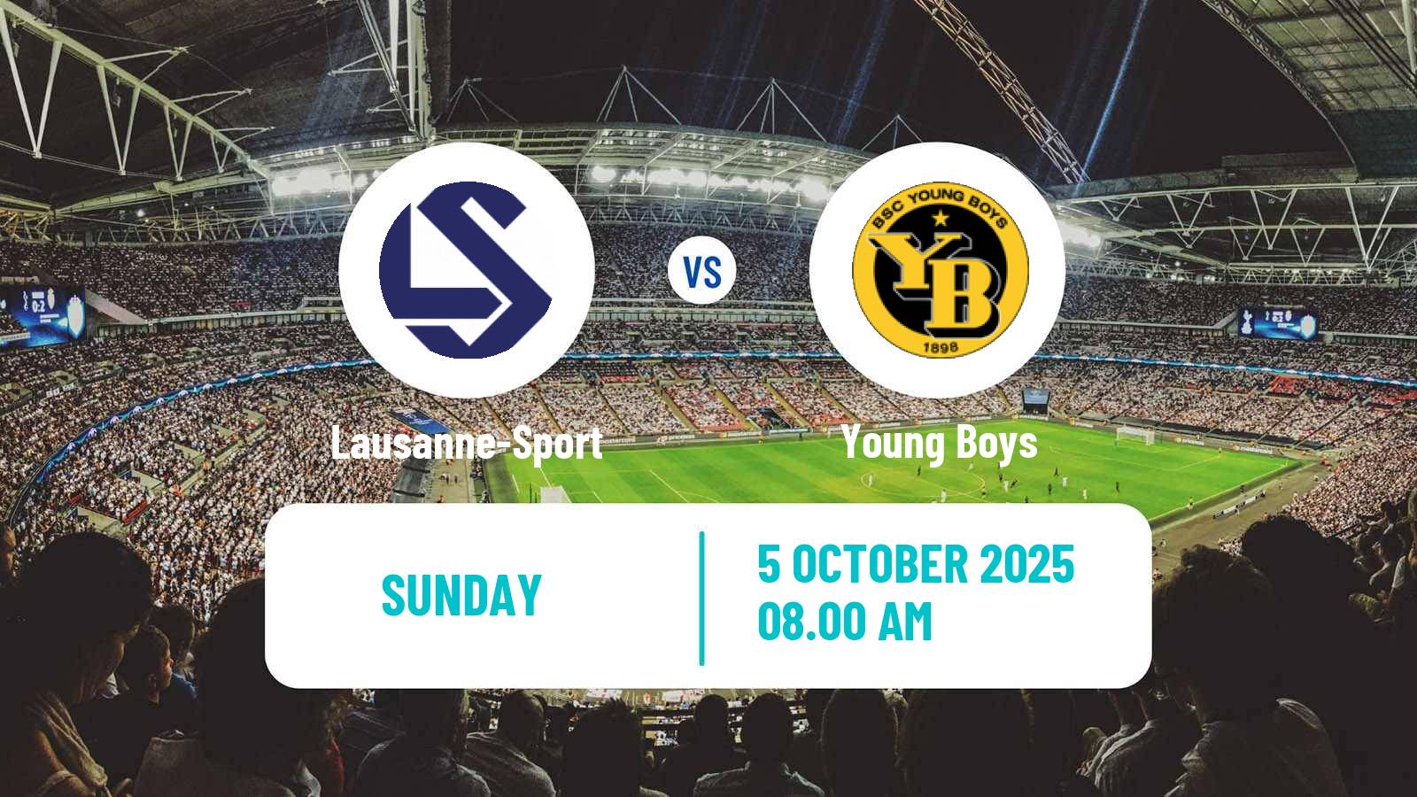 Soccer Swiss Super League Lausanne-Sport - Young Boys
