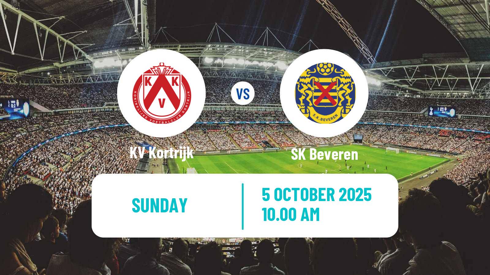 Soccer Belgian Сhallenger Pro League Kortrijk - Beveren