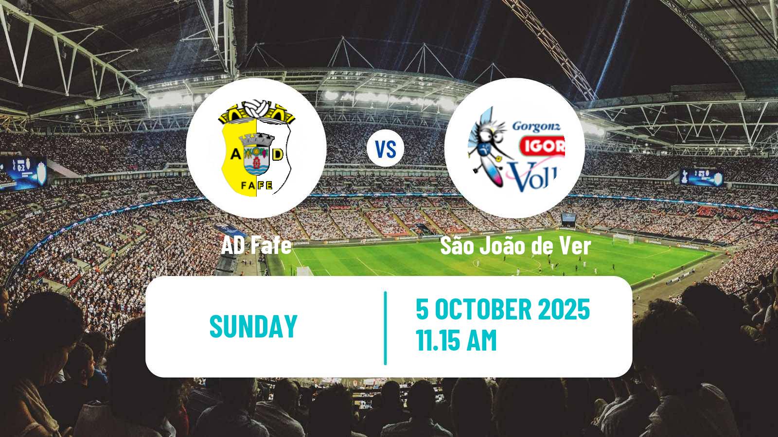 Soccer Portuguese Liga 3 Fafe - São João de Ver