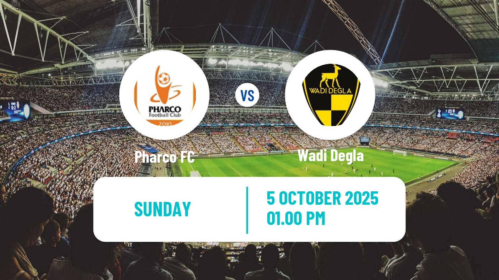 Soccer Egyptian Premier League Pharco - Wadi Degla