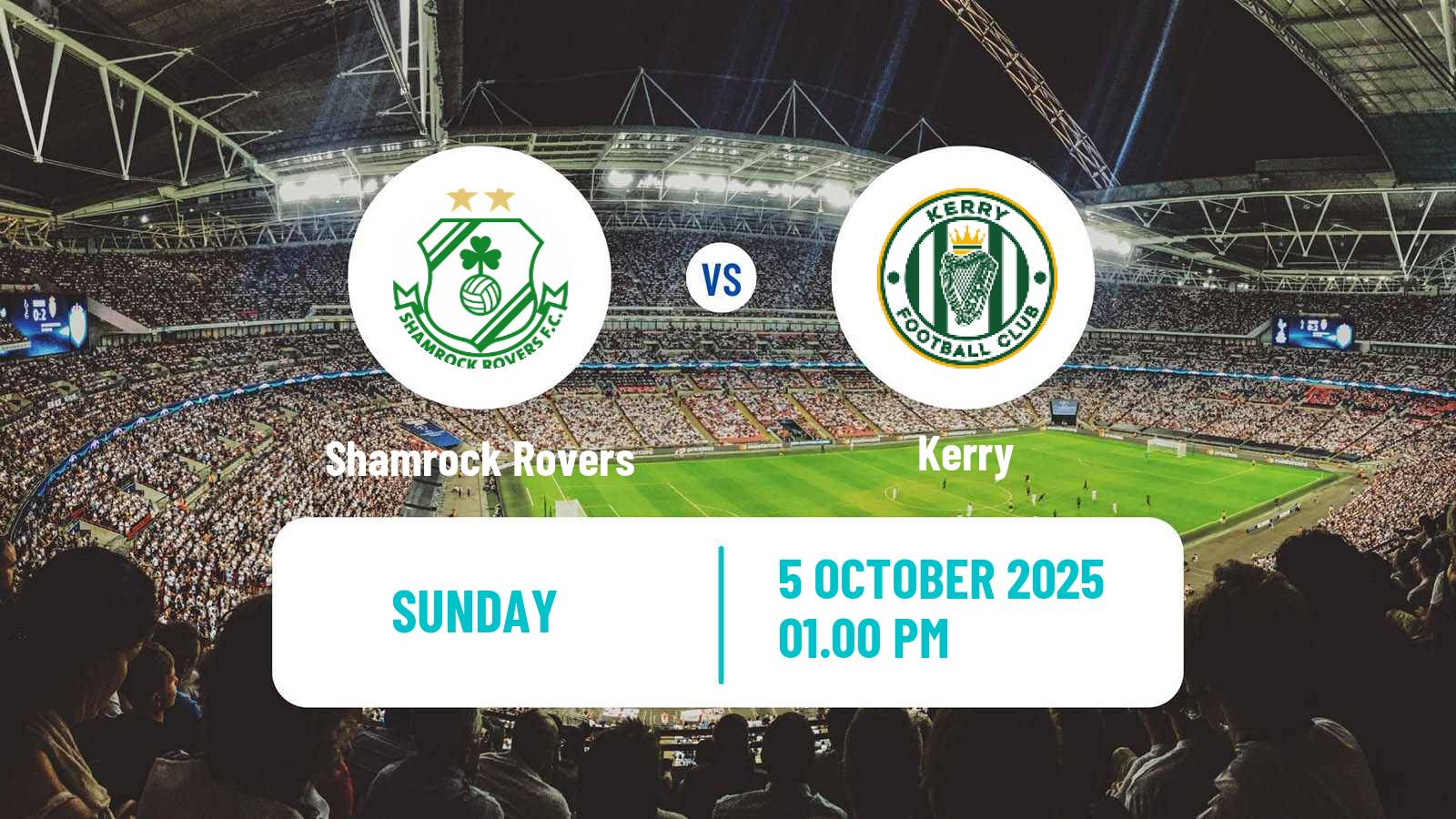 Soccer Irish FAI Cup Shamrock Rovers - Kerry