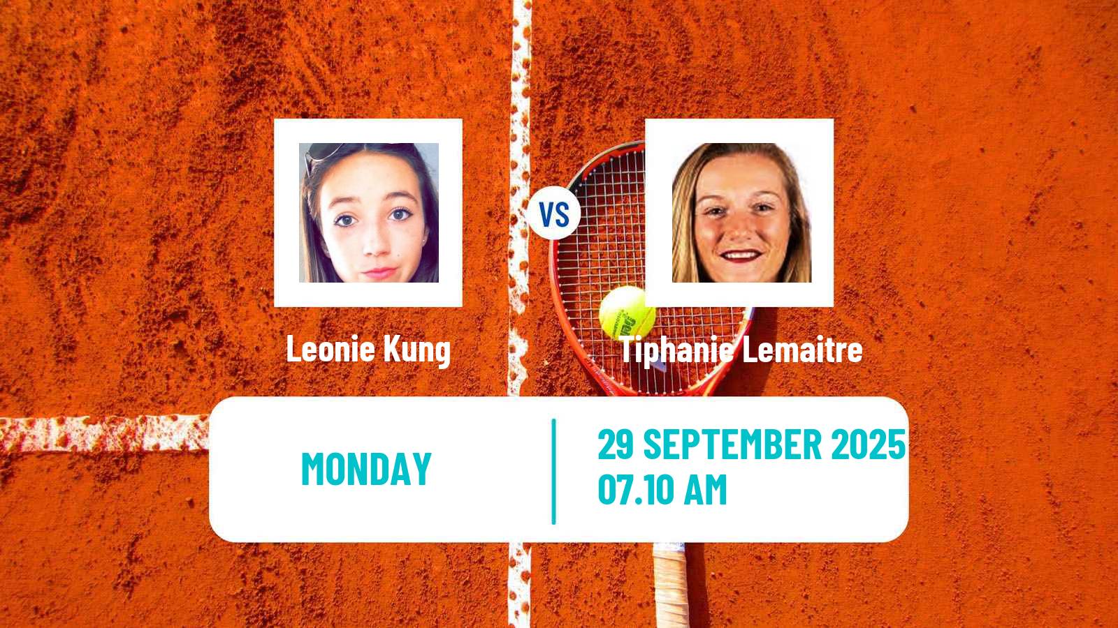 Tennis Rende Challenger Women Leonie Kung - Tiphanie Lemaitre