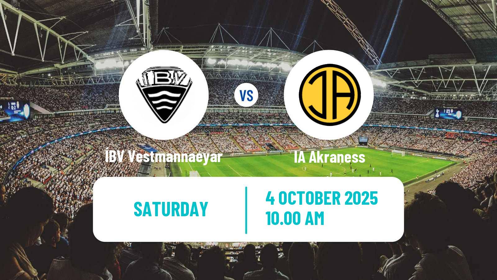 Soccer Icelandic Besta-deild karla ÍBV Vestmannaeyar - Akraness