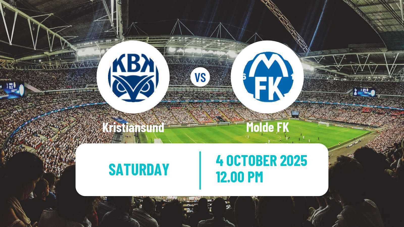 Soccer Norwegian Eliteserien Kristiansund - Molde