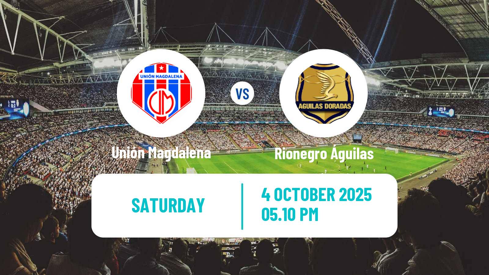 Soccer Colombian Primera A Unión Magdalena - Rionegro Águilas