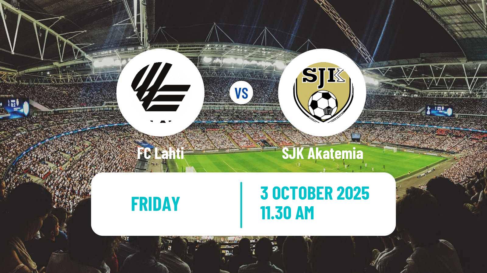 Soccer Finnish Ykkosliiga Lahti - SJK Akatemia