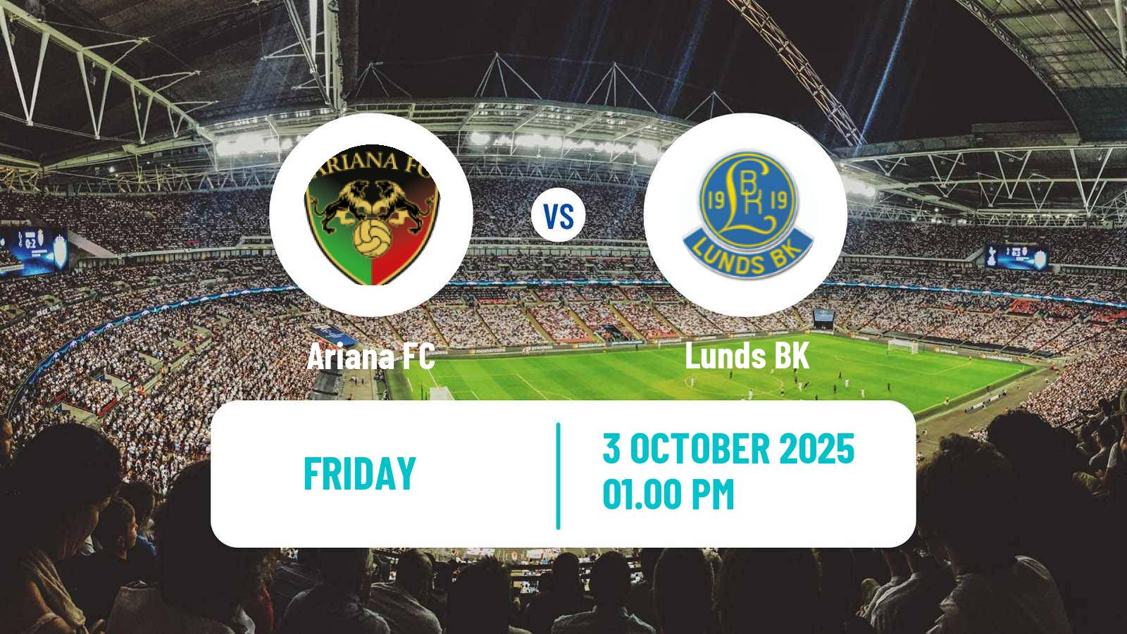 Soccer Swedish Division 1 Södra Ariana - Lunds