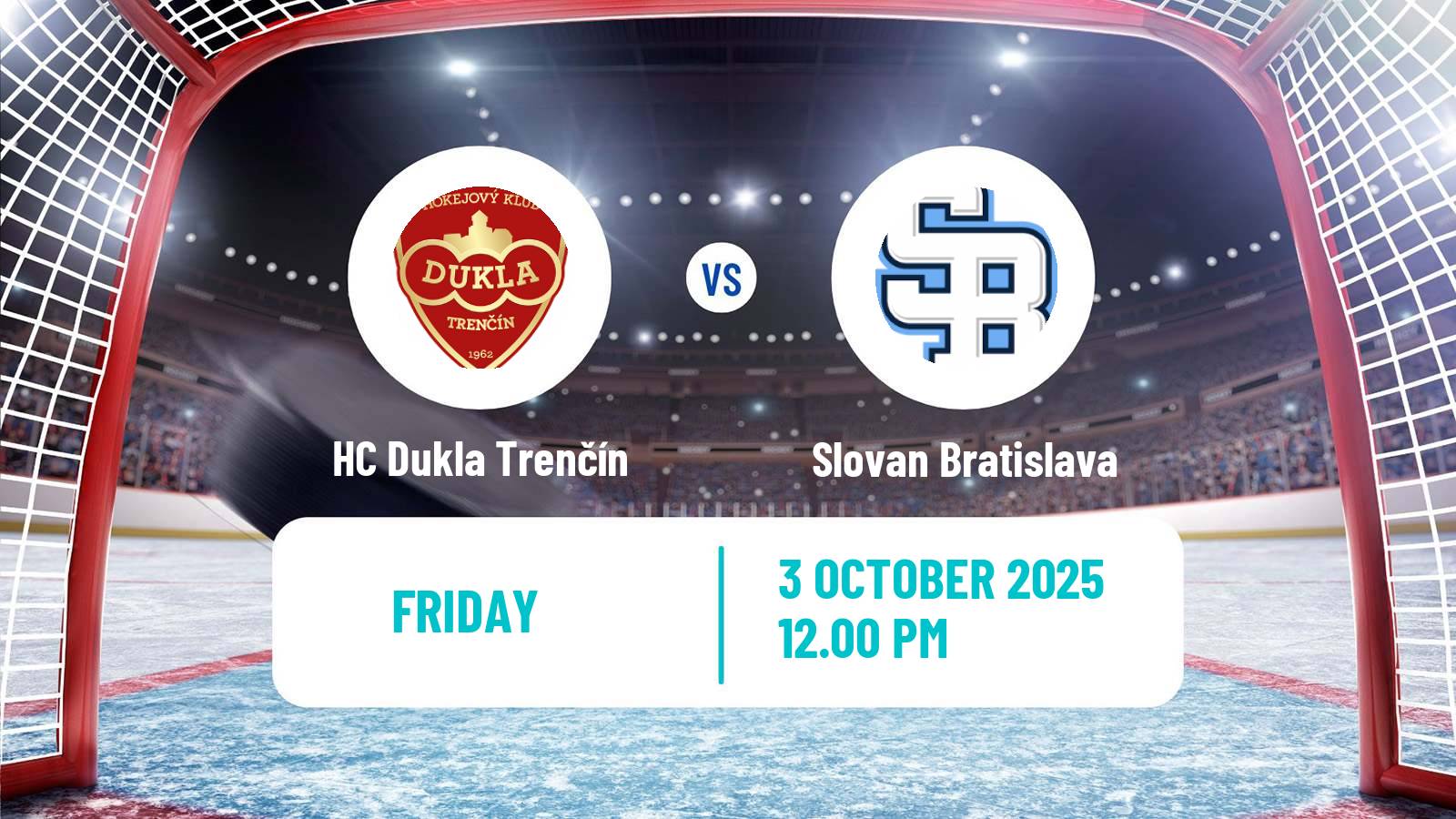 Hockey Slovak Extraliga HC Dukla Trenčín - Slovan Bratislava