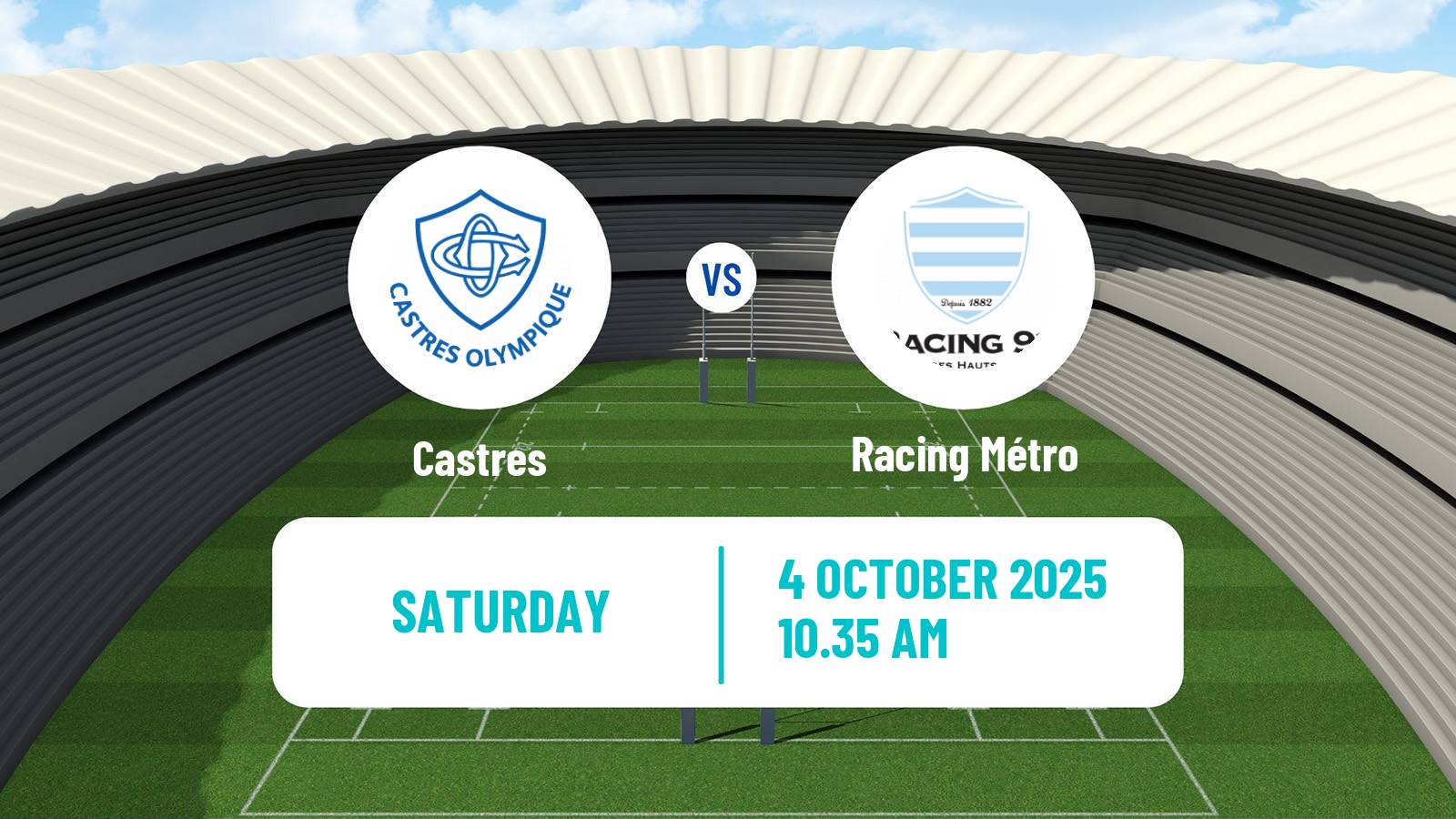 Rugby union French Top 14 Castres - Racing Métro