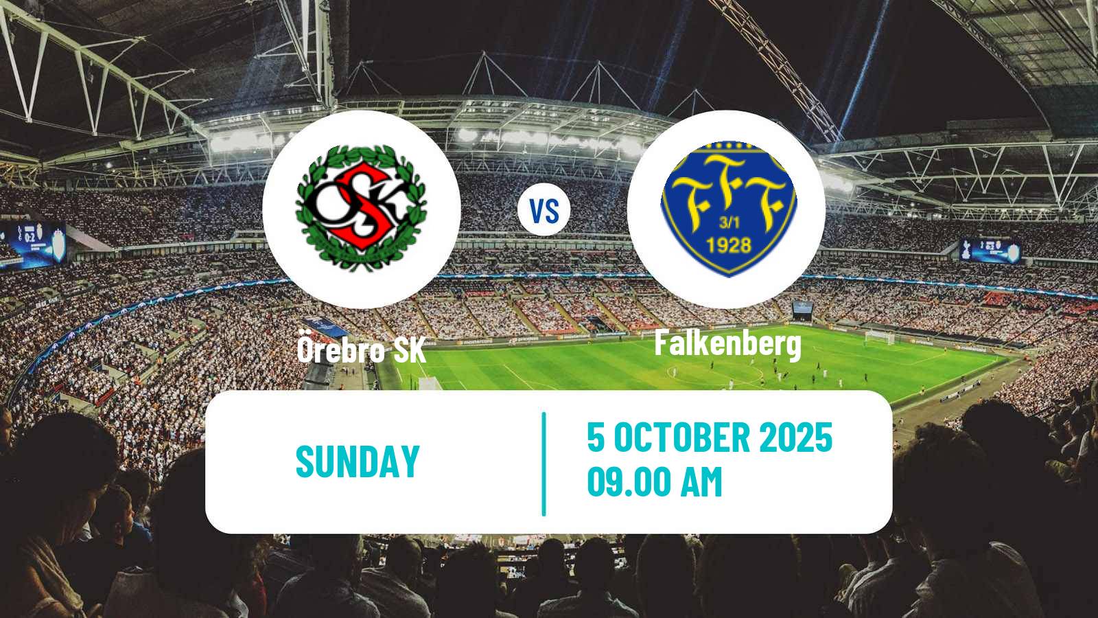 Soccer Swedish Superettan Örebro - Falkenberg
