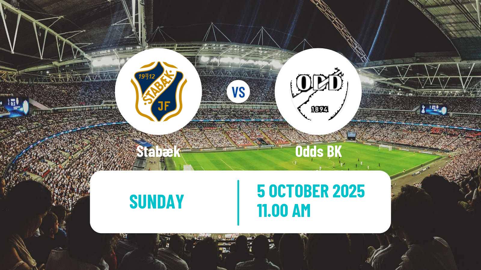 Soccer Norwegian Adeccoligaen Stabæk - Odd