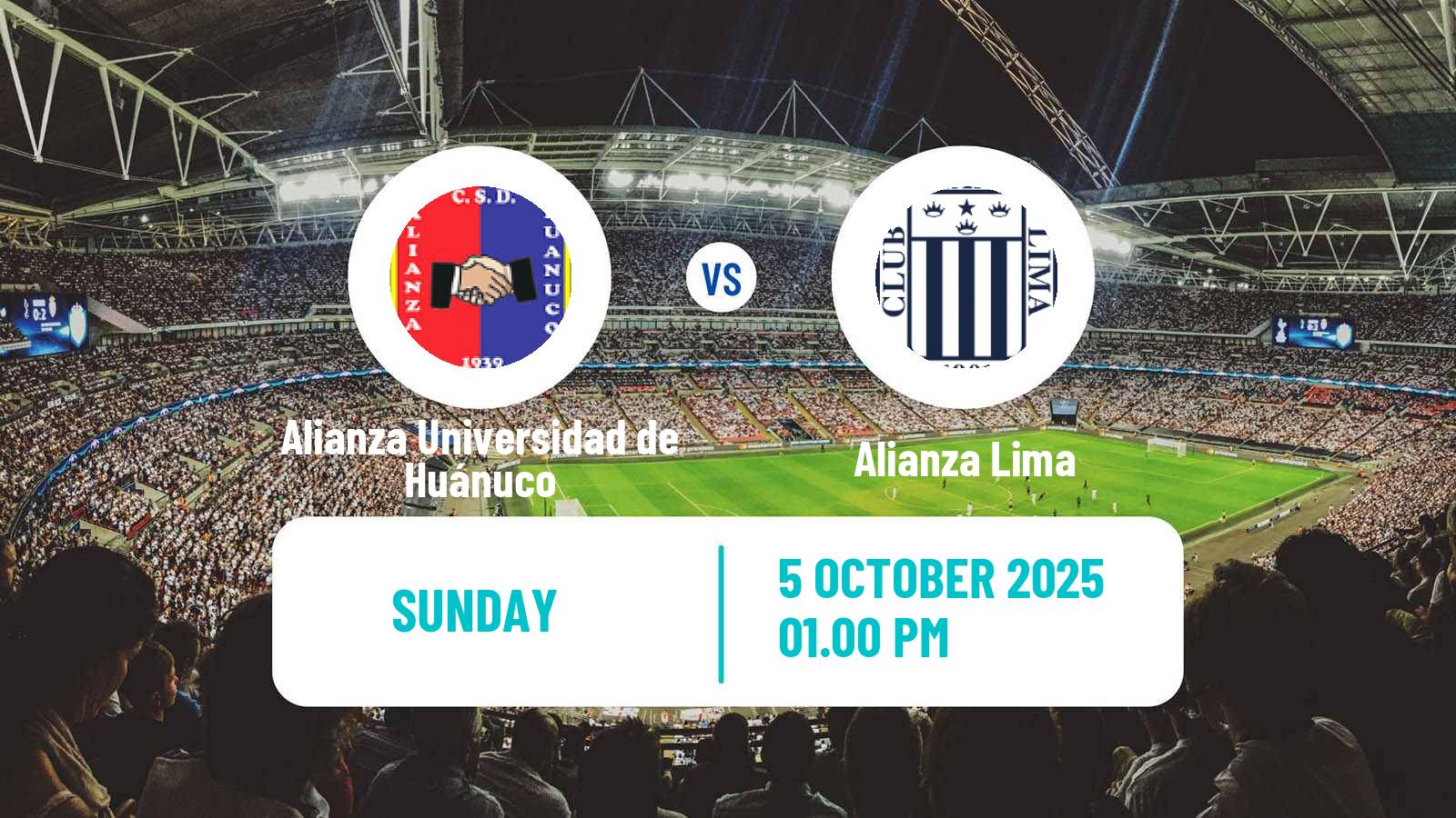 Soccer Peruvian Liga 1 Alianza Universidad de Huánuco - Alianza Lima