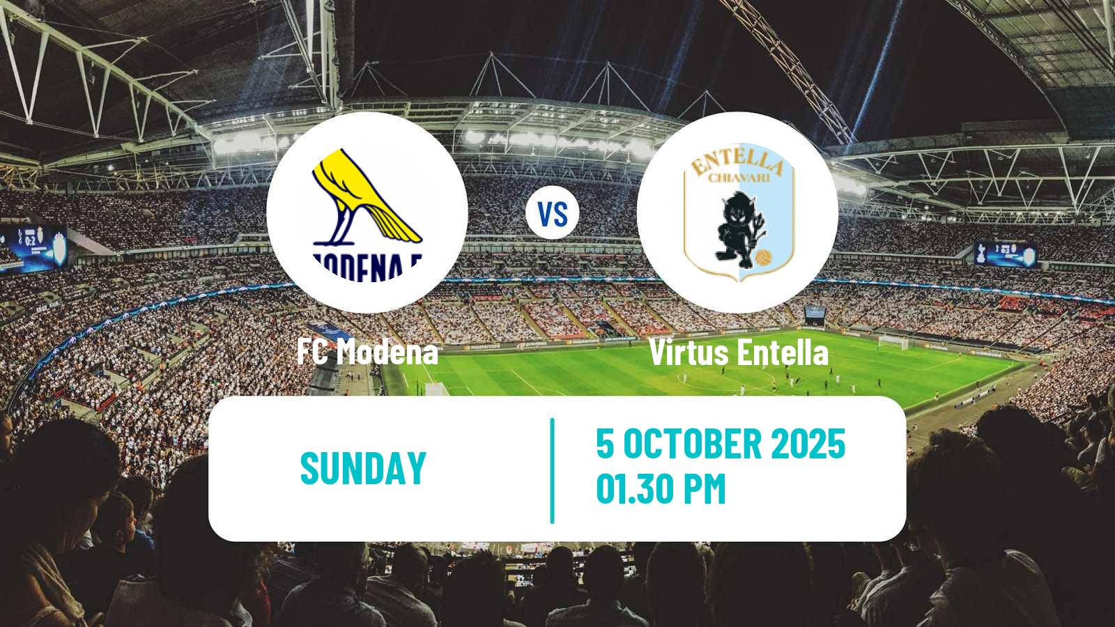 Soccer Italian Serie B Modena - Virtus Entella