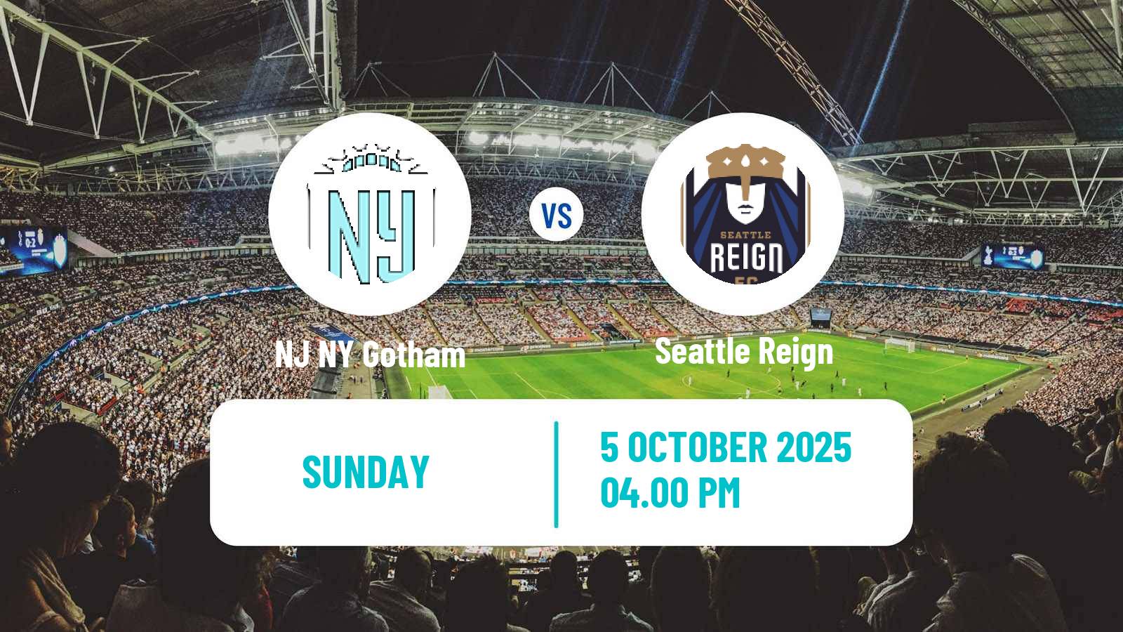 Soccer NWSL NJ NY Gotham - Seattle Reign