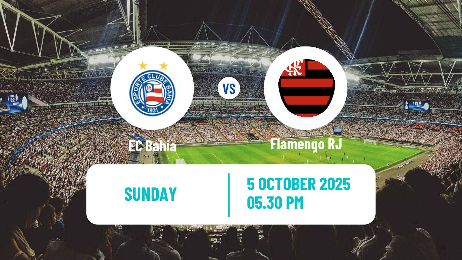Soccer Brazilian Serie A Bahia - Flamengo