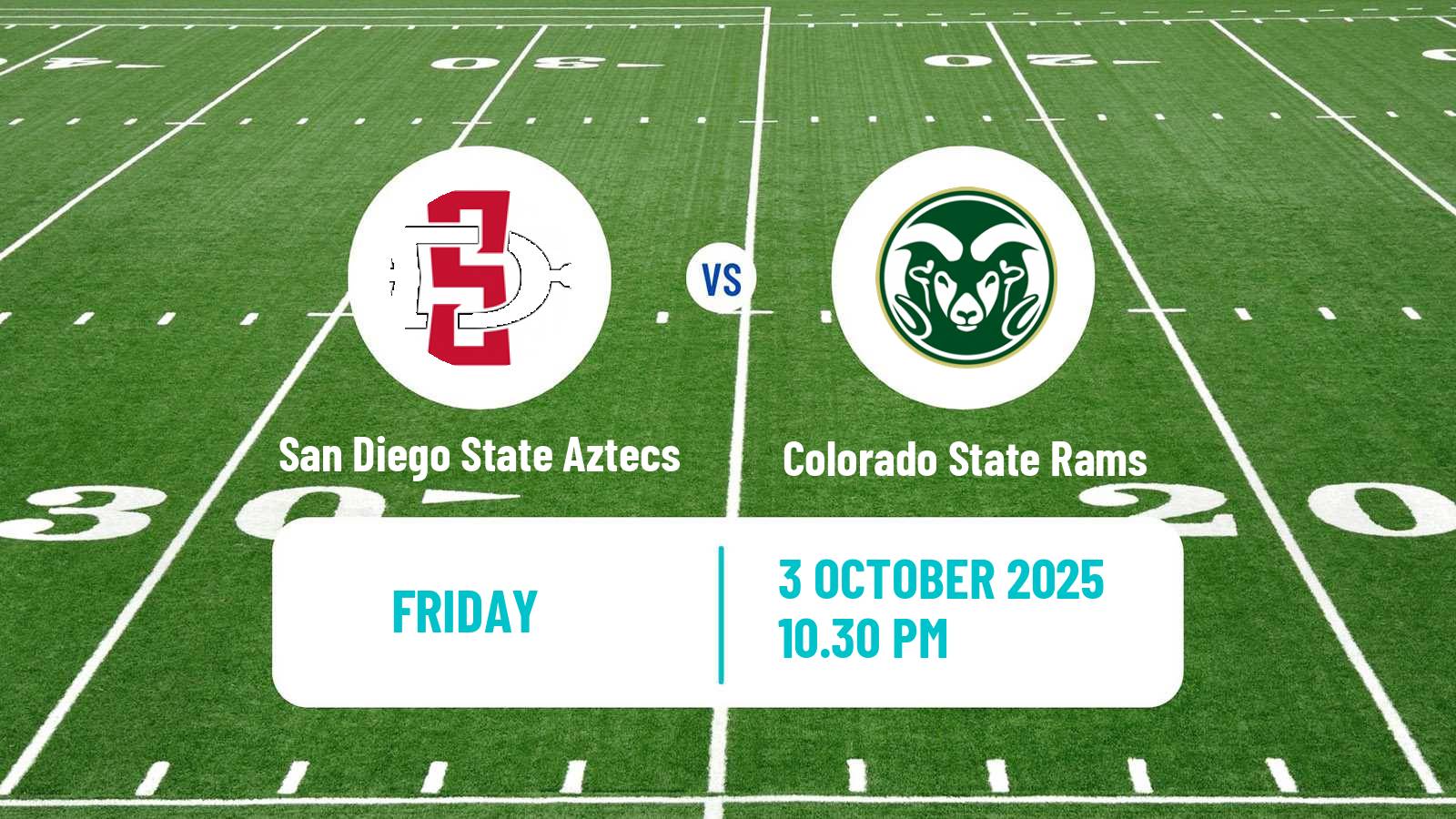American football NCAA College Football San Diego State Aztecs - Colorado State Rams