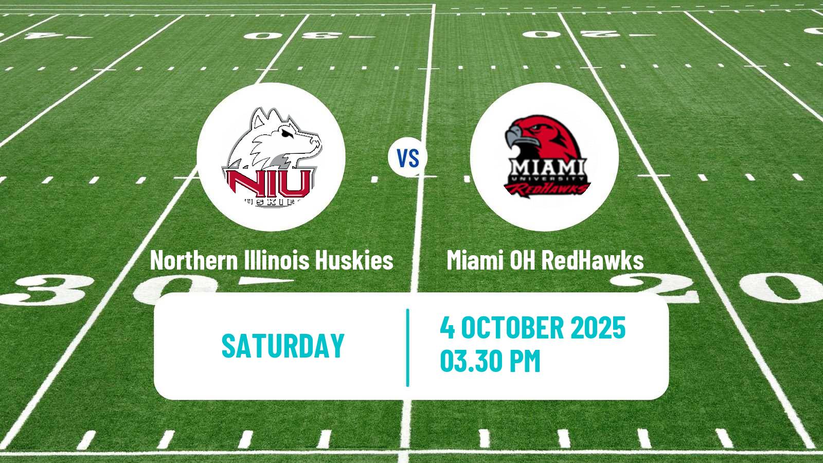 American football NCAA College Football Northern Illinois Huskies - Miami OH RedHawks