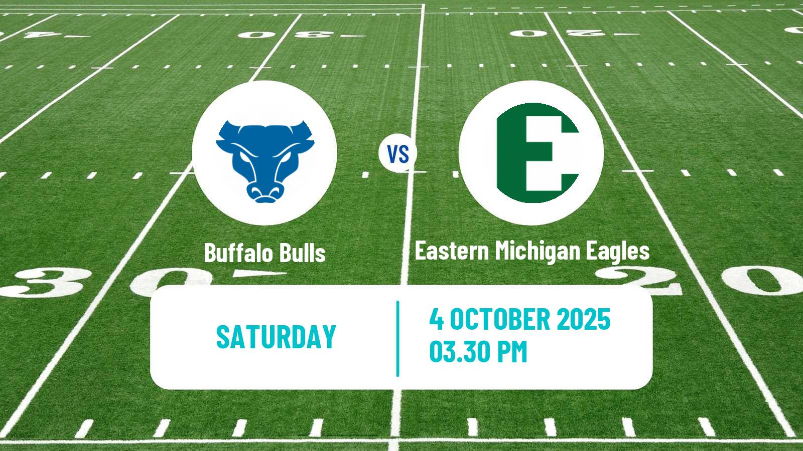 American football NCAA College Football Buffalo Bulls - Eastern Michigan Eagles