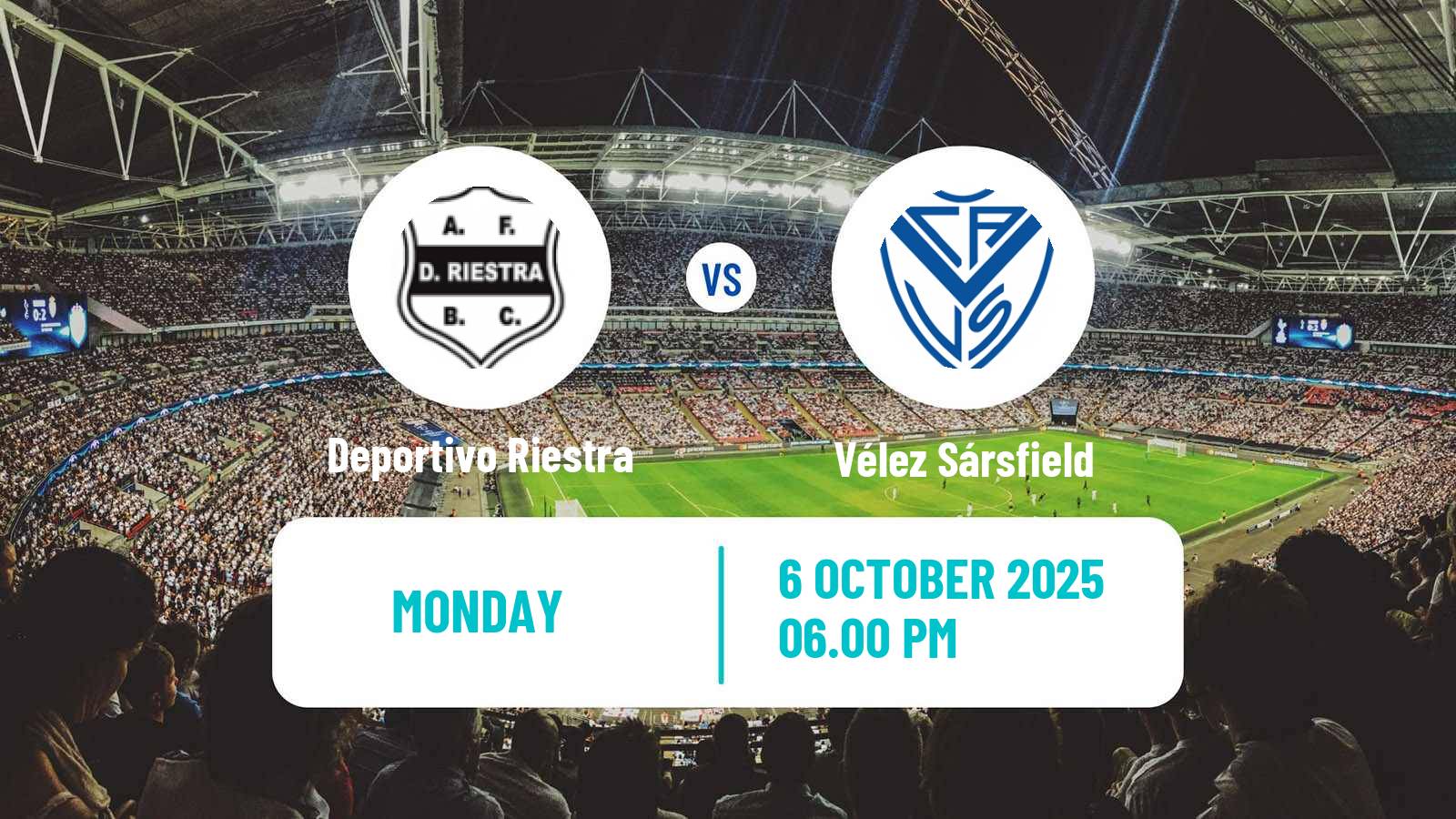 Soccer Argentinian Liga Profesional Deportivo Riestra - Vélez Sársfield