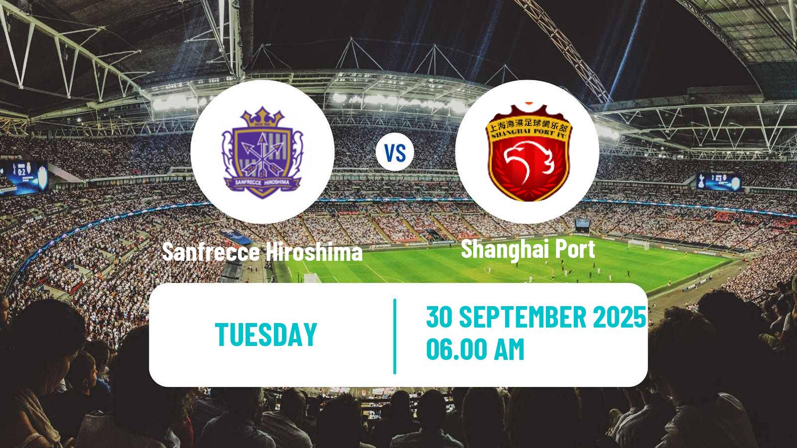 Soccer AFC Champions League Sanfrecce Hiroshima - Shanghai Port