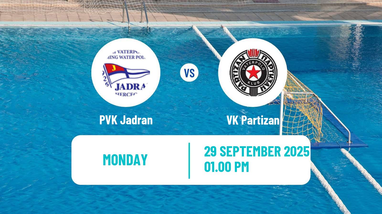 Water polo Regional League Water Polo PVK Jadran - Partizan