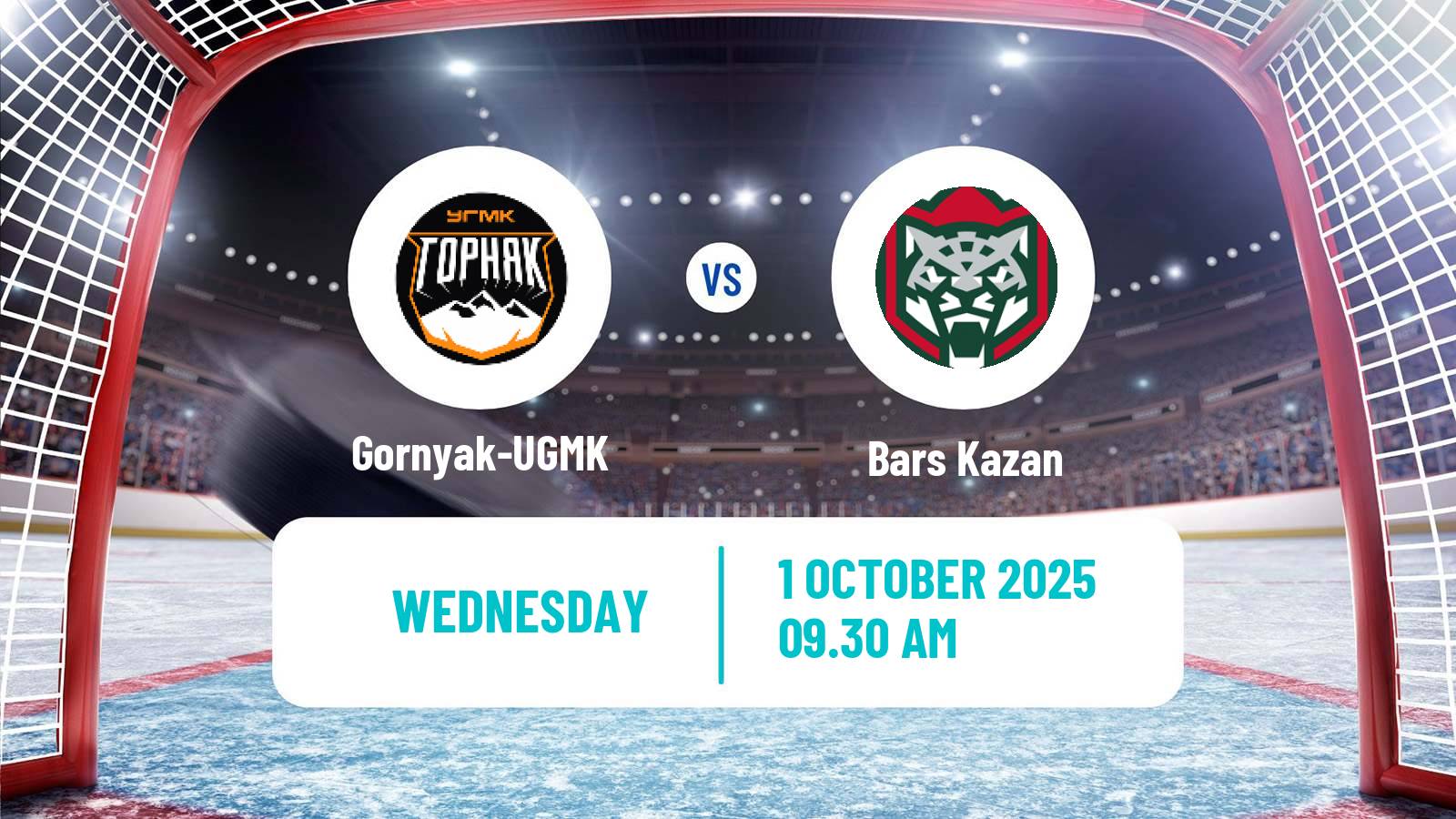 Hockey VHL Gornyak-UGMK - Bars Kazan