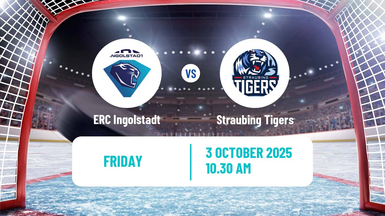 Hockey German Ice Hockey League ERC Ingolstadt - Straubing Tigers