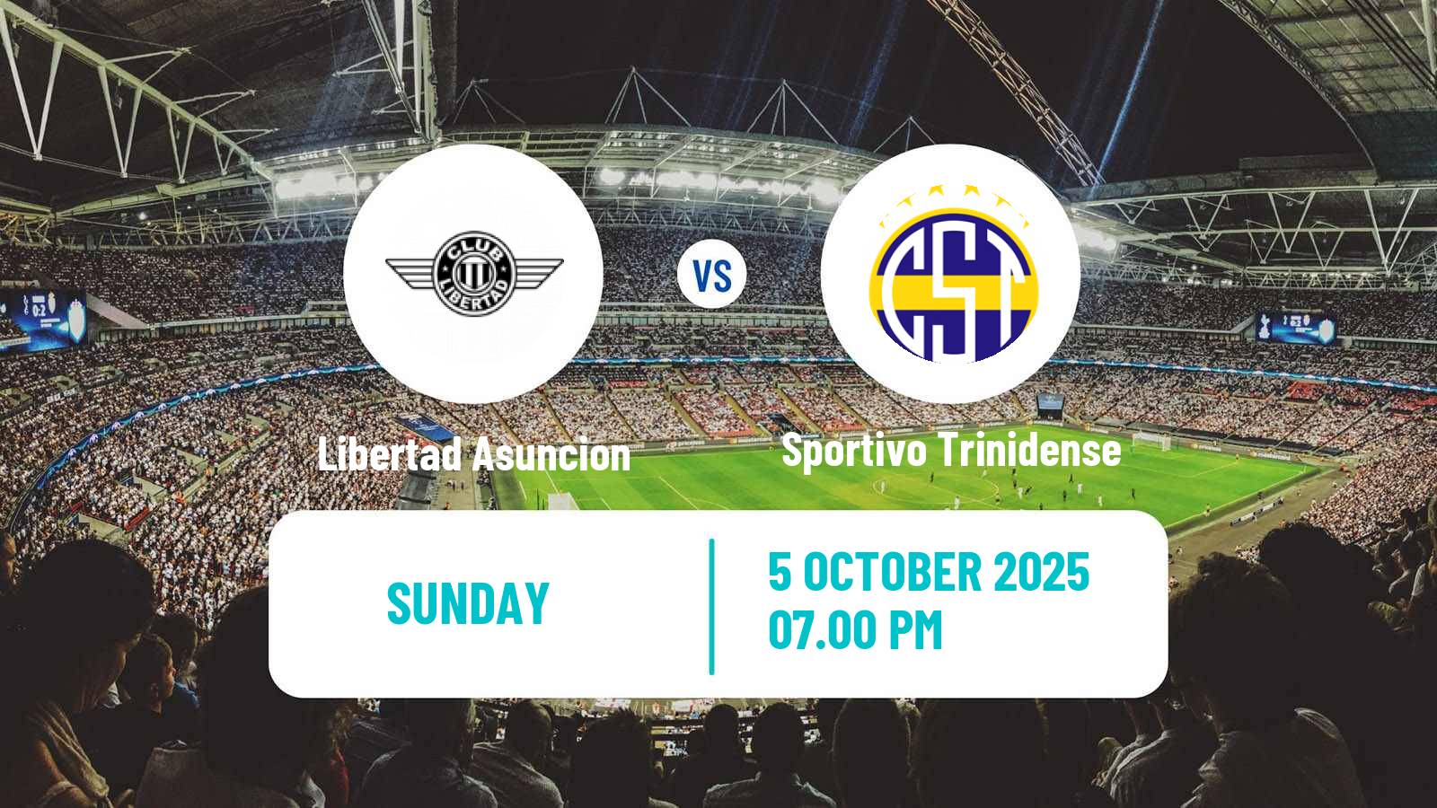 Soccer Paraguayan Primera Division Libertad Asuncion - Sportivo Trinidense