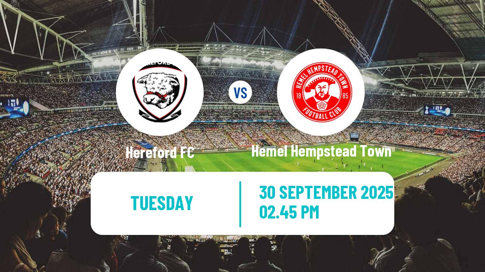 Soccer English FA Cup Hereford - Hemel Hempstead Town