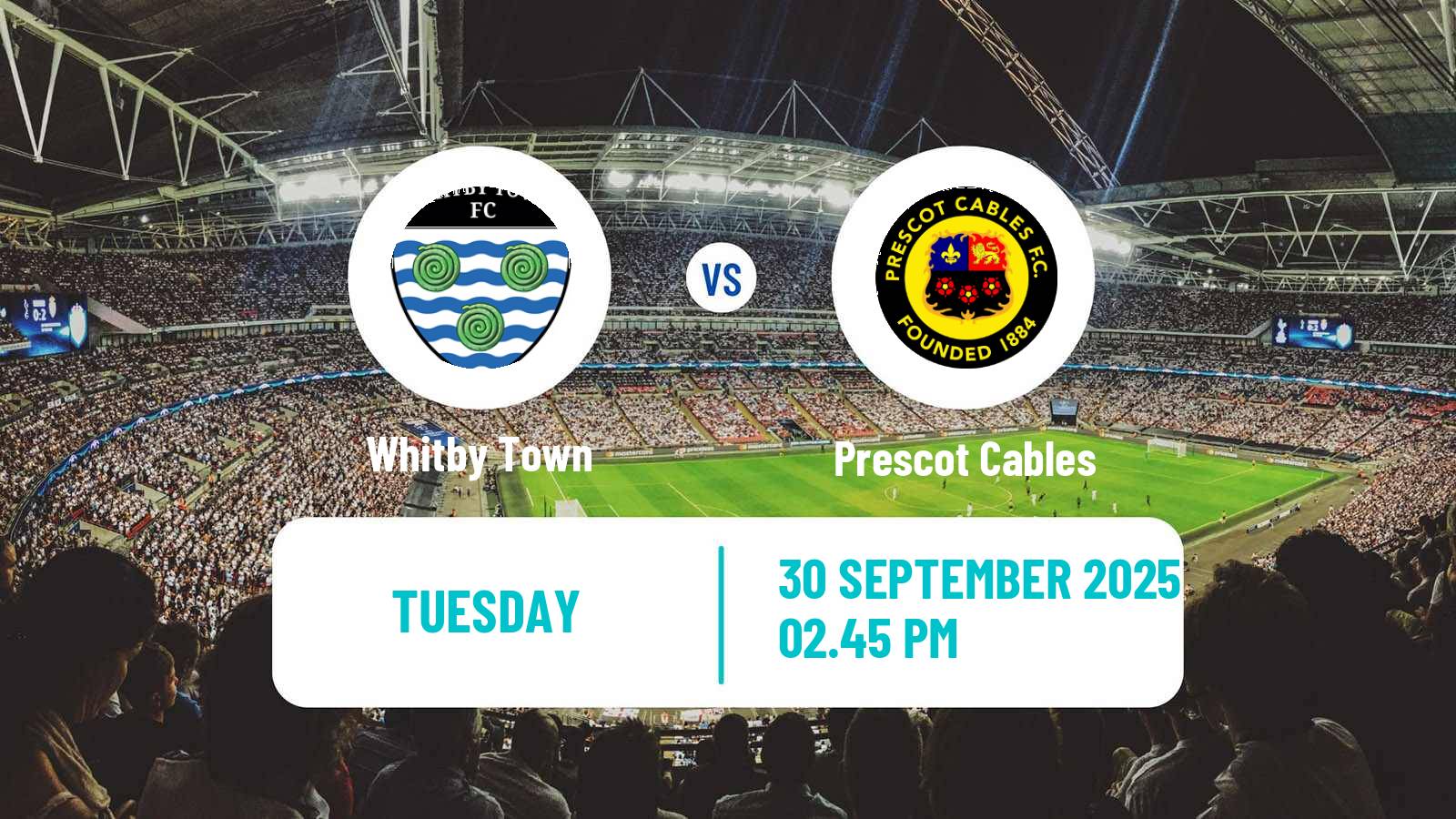 Soccer English NPL Premier Division Whitby Town - Prescot Cables
