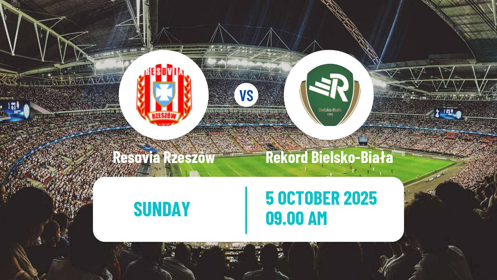 Soccer Polish Division 2 Resovia Rzeszów - Rekord Bielsko-Biała