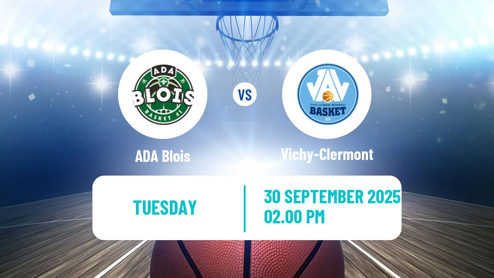 Basketball French LNB Pro B ADA Blois - Vichy-Clermont