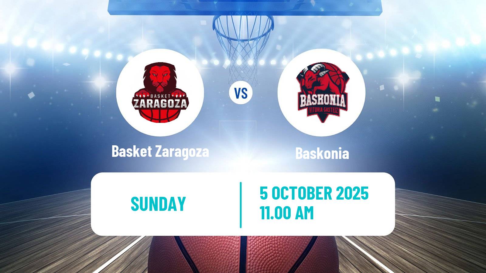 Basketball Spanish ACB League Basket Zaragoza - Baskonia