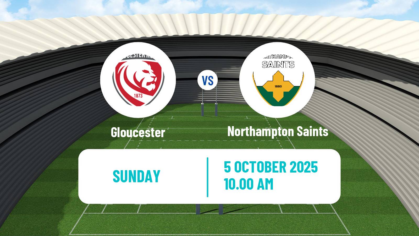 Rugby union English Premiership Rugby Gloucester - Northampton Saints