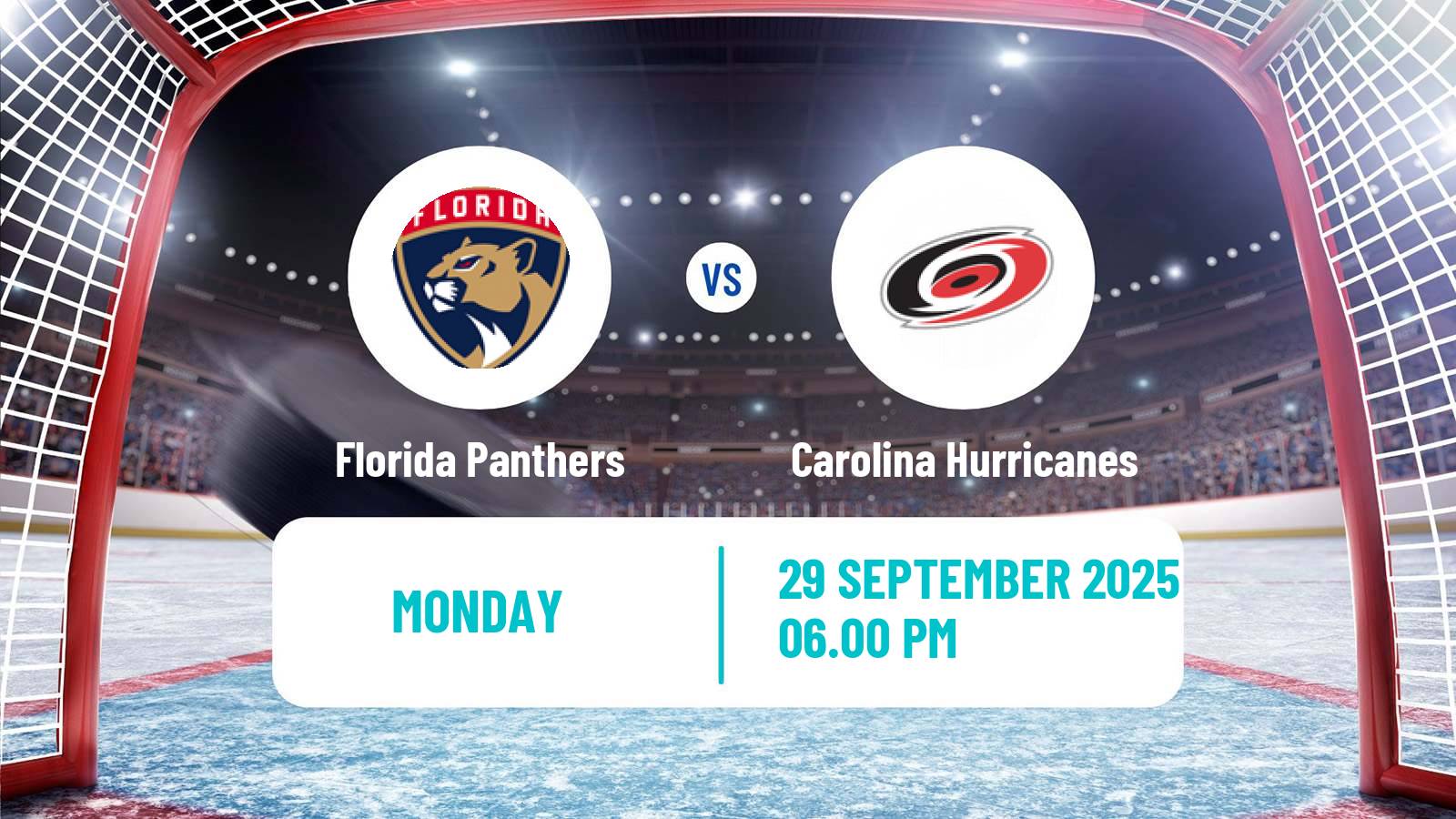 Hockey NHL Florida Panthers - Carolina Hurricanes