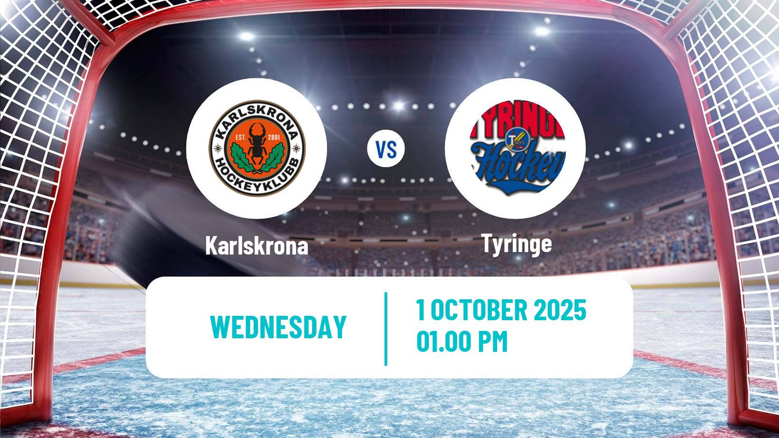 Hockey Swedish HockeyEttan Sodra Karlskrona - Tyringe