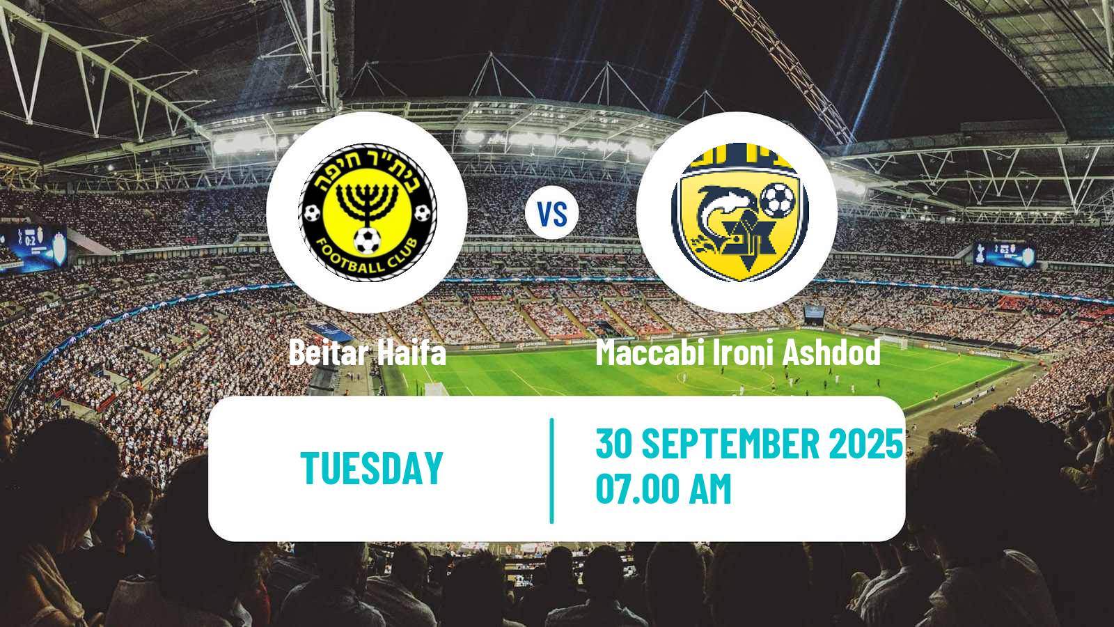 Soccer Israeli State Cup Beitar Haifa - Maccabi Ironi Ashdod
