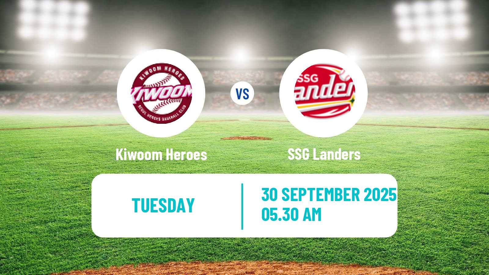 Baseball KBO Kiwoom Heroes - SSG Landers