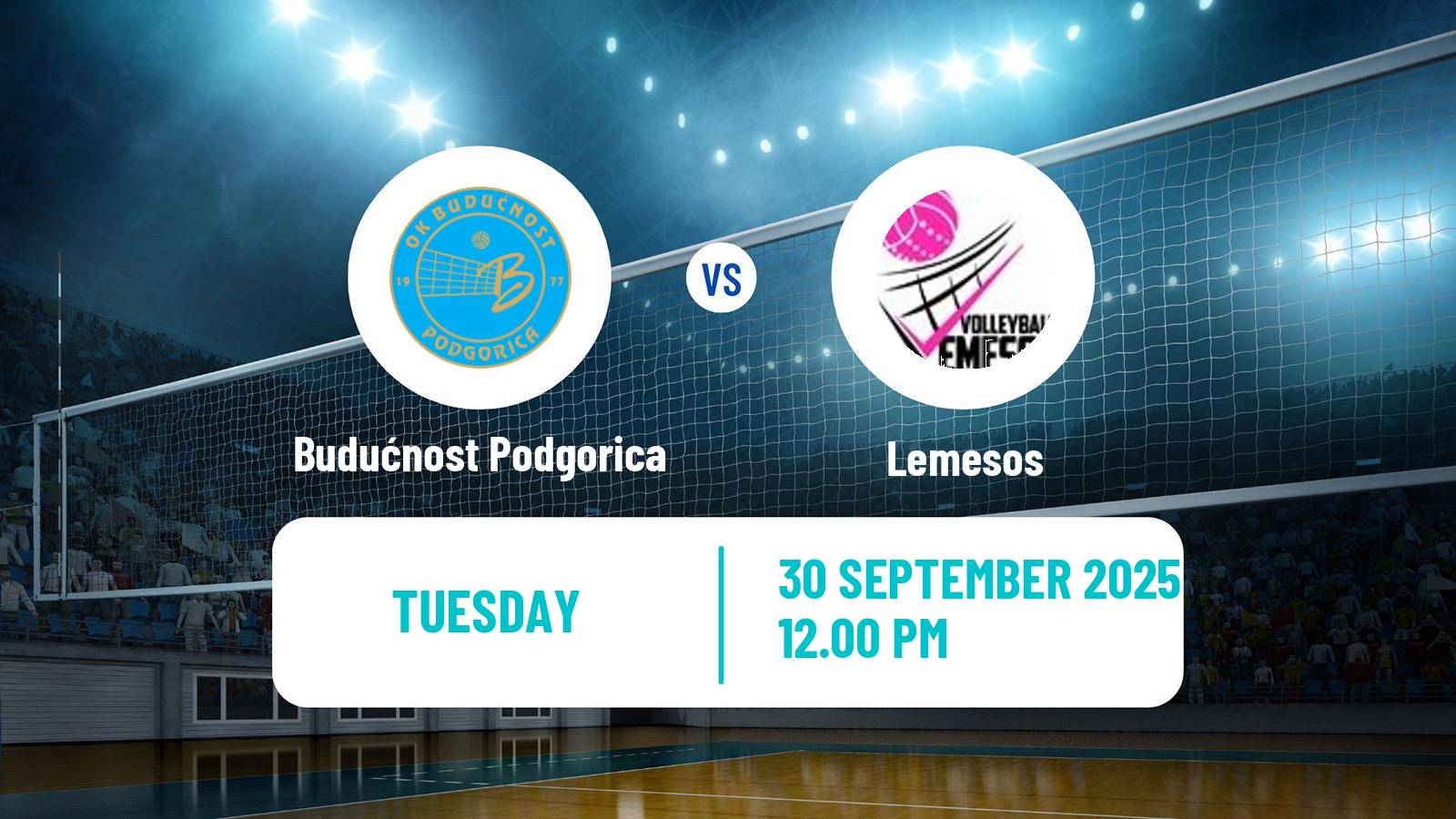Volleyball MEVZA Women Budućnost Podgorica - Lemesos