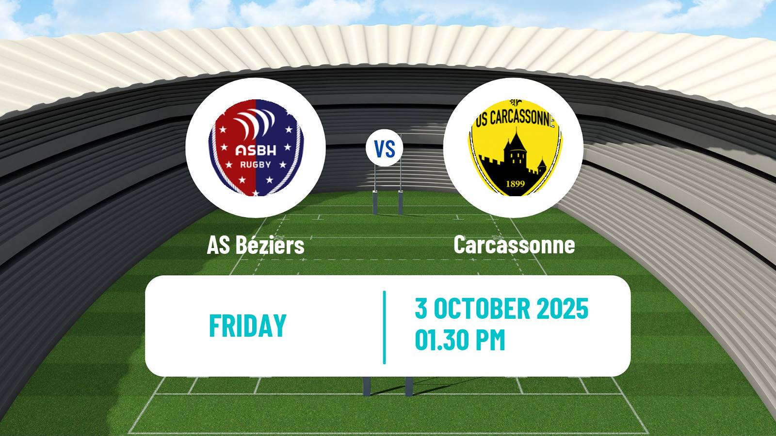 Rugby union French Pro D2 Béziers - Carcassonne