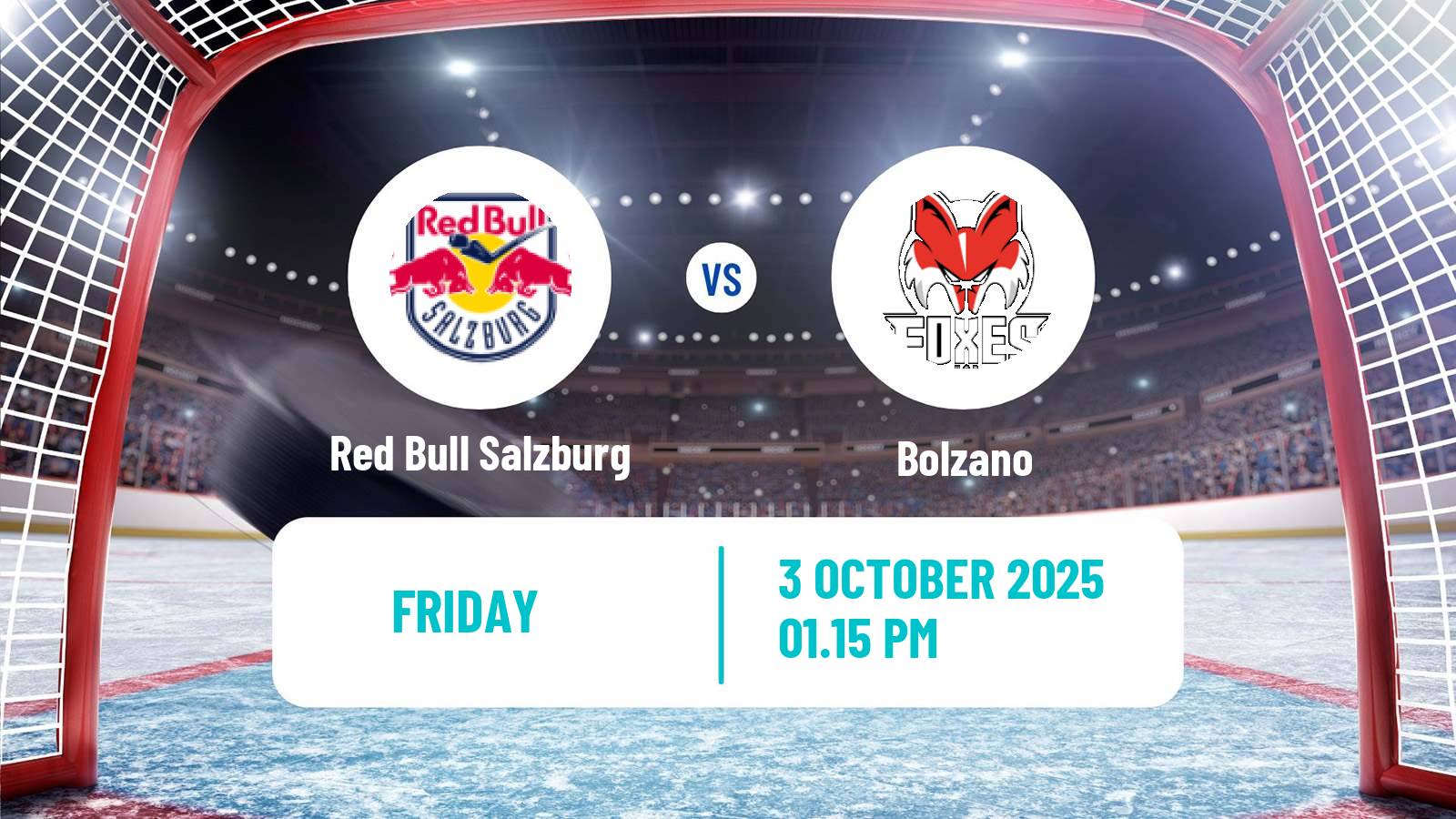 Hockey Austrian Ice Hockey League Red Bull Salzburg - Bolzano
