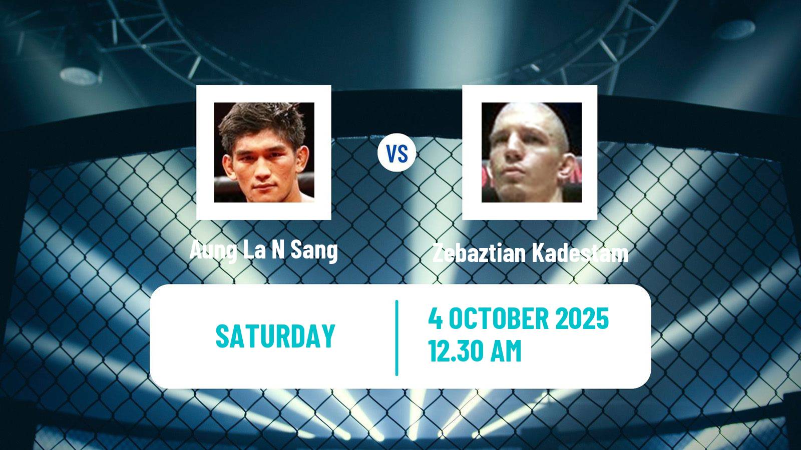 MMA Middleweight One Championship Men Aung La N Sang - Zebaztian Kadestam