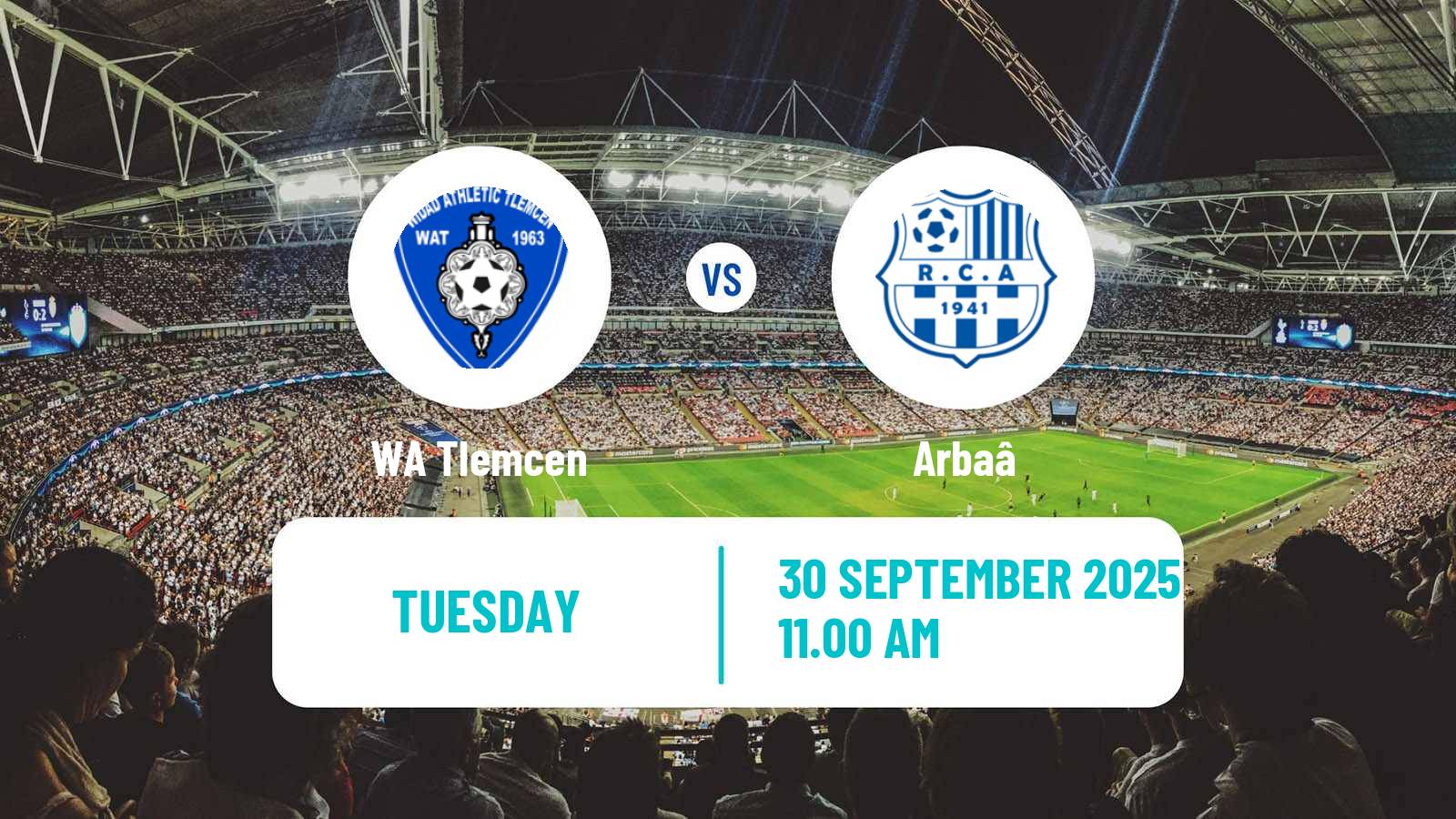 Soccer Algerian Ligue 2 Tlemcen - Arbaâ