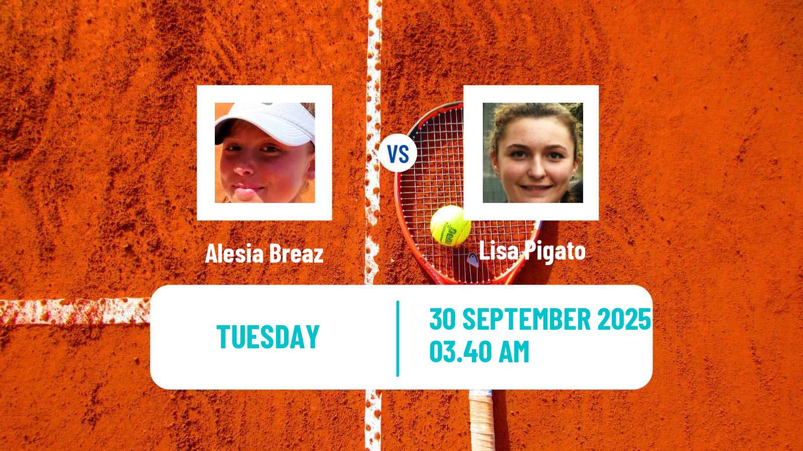 Tennis ITF W75 Bucharest 3 Women Alesia Breaz - Lisa Pigato